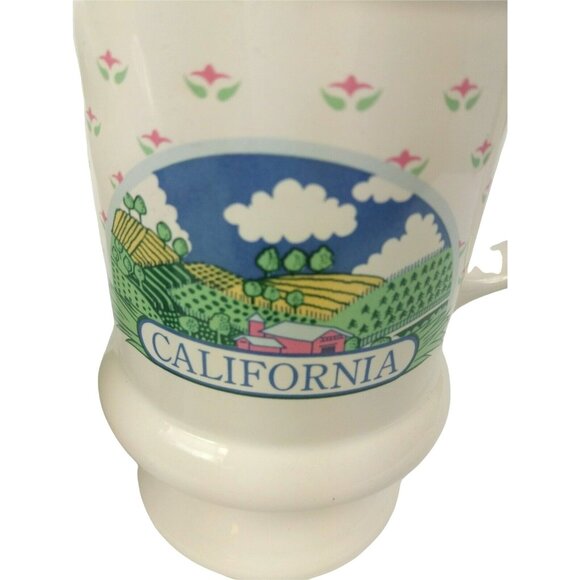 Vintage California Themed Ceramic Mug & Milk Can Bank Set - Picture 3 of 7